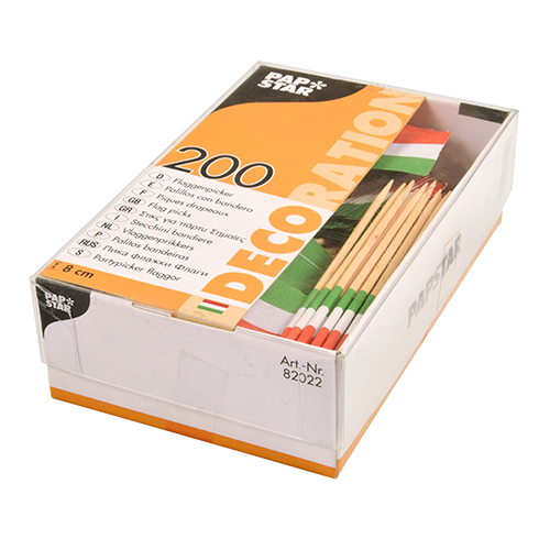 200 Deko-Picker 8 cm "Ungarn" 320000 Deko-Picker 8 cm "Ungarn"