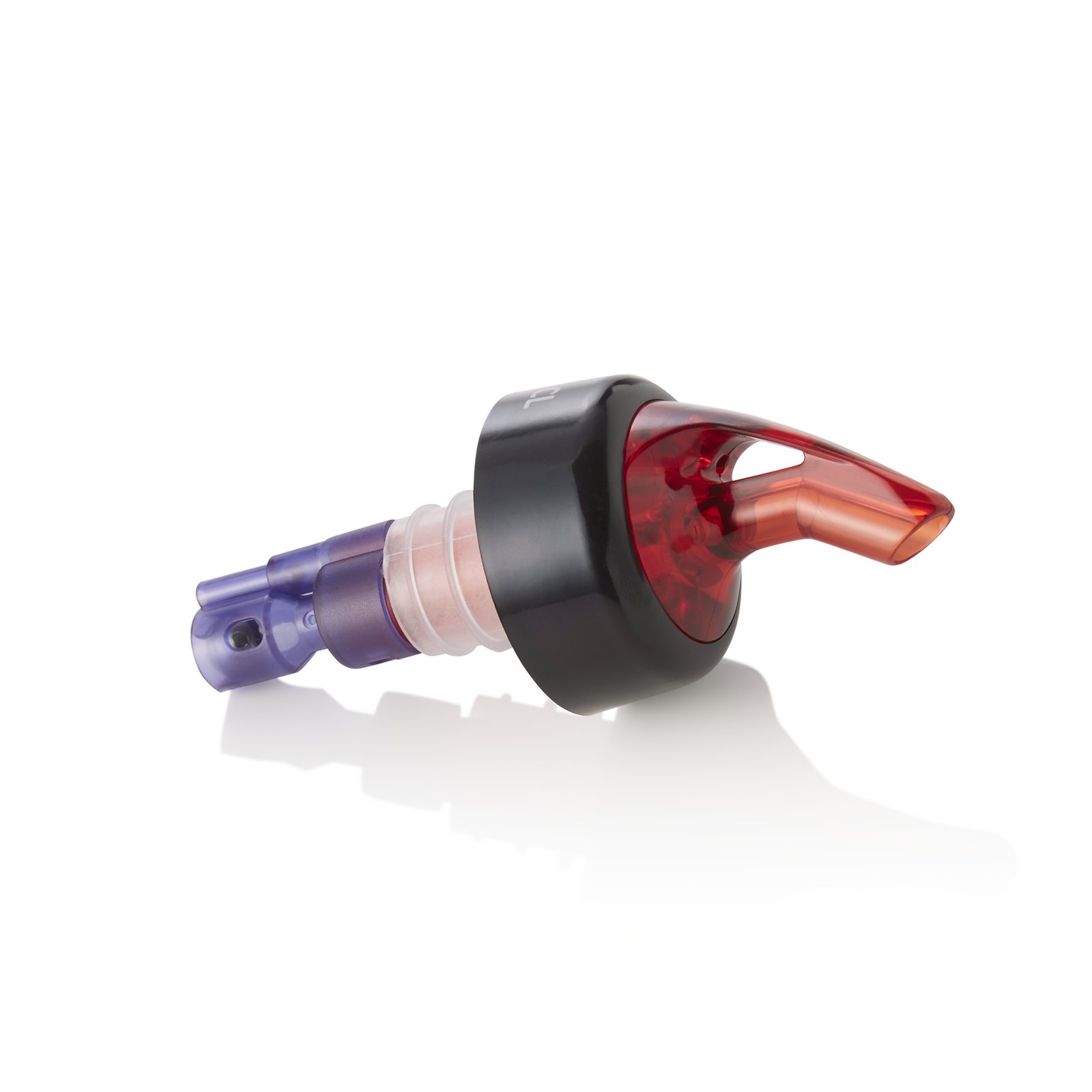 Ausgießer Set, 3,5 cl, violett, Set á 12 Stück, Kunststoff, Edelstahl