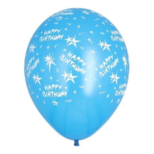 120 Luftballons Ø 29 cm farbig sortiert "Happy Birthday" 33600 Luftballons Ø 29 cm farbig sortiert "Happy Birthday"
