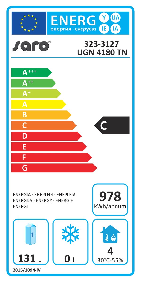 Unterbaukühltischmit4x2Schubladen,ModellUGN4180TN