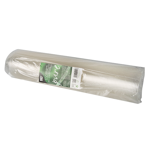 32000 Dom-Deckel, PLA "pure" rund Ø 9,5 cm · 4,5 cm glasklar ohne Lochung