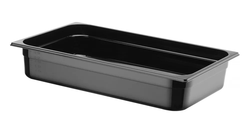 Gastronorm-Behälter 1/1, Profi Line, GN 1/1, 14L, Schwarz, 530x325x(H)100mm Gastronorm-Behälter 1/1, Profi Line, GN 1/1, 14L, Schwarz, 530x325x(H)100mm
