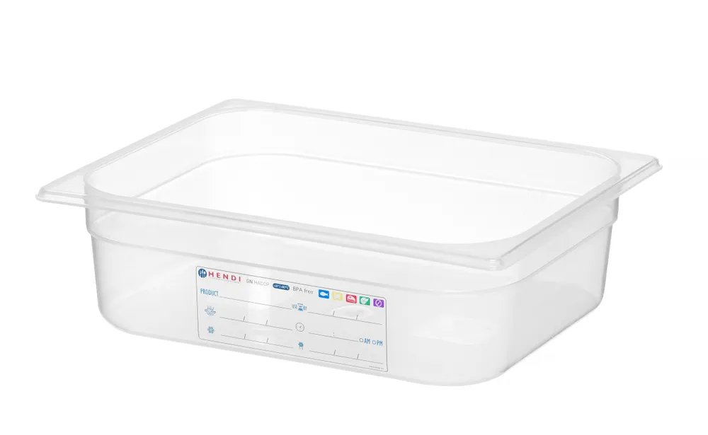 Gastronorm-Behälter 1/2, GN 1/2, 6,5L, Transparent, 325x265x(H)100mm