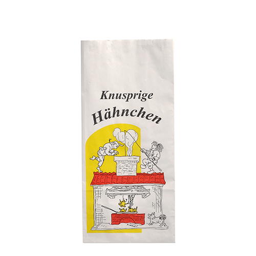 24000 Hähnchenbeutel, Papier mit Alu-Einlage 24 cm x 10,5 cm x 6 cm "Max & Moritz" 1/2