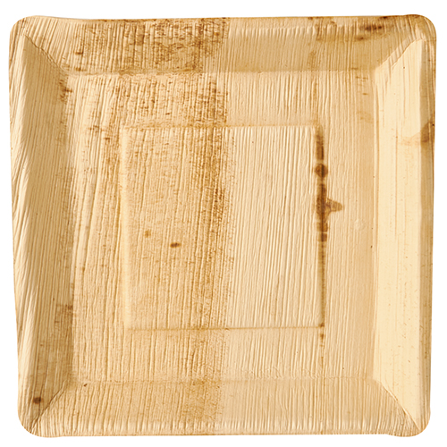 1800 Teller, Palmblatt "pure" eckig 25 cm x 25 cm x 2,5 cm