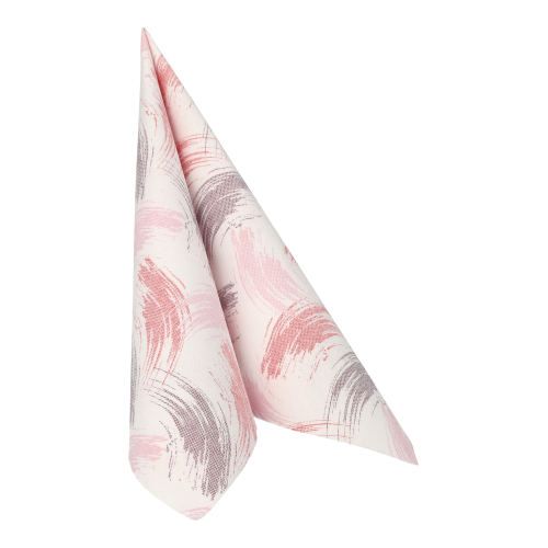 12500 Servietten "ROYAL Collection" 1/4-Falz 40 cm x 40 cm bordeaux "Brushstroke"