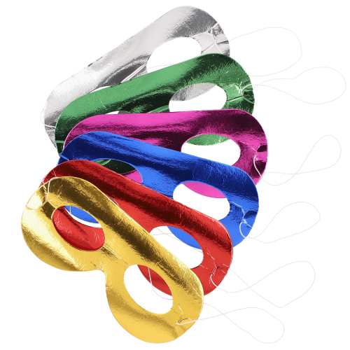31104 Gesichtsmasken farbig sortiert "Metallic"