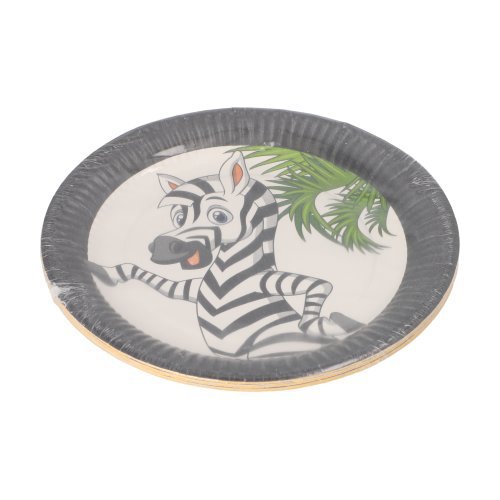 12000 Teller, Pappe rund Ø 23 cm "Jungle" mixed