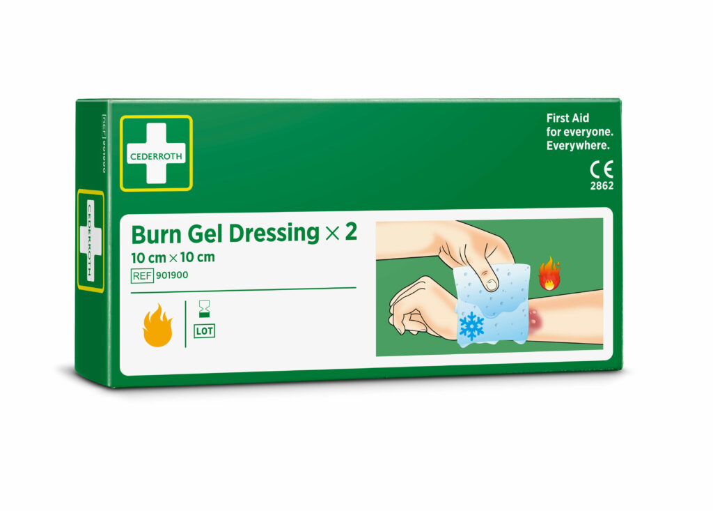 Cederroth Burn Gel Dressing Verband 10 cm x 10 cm