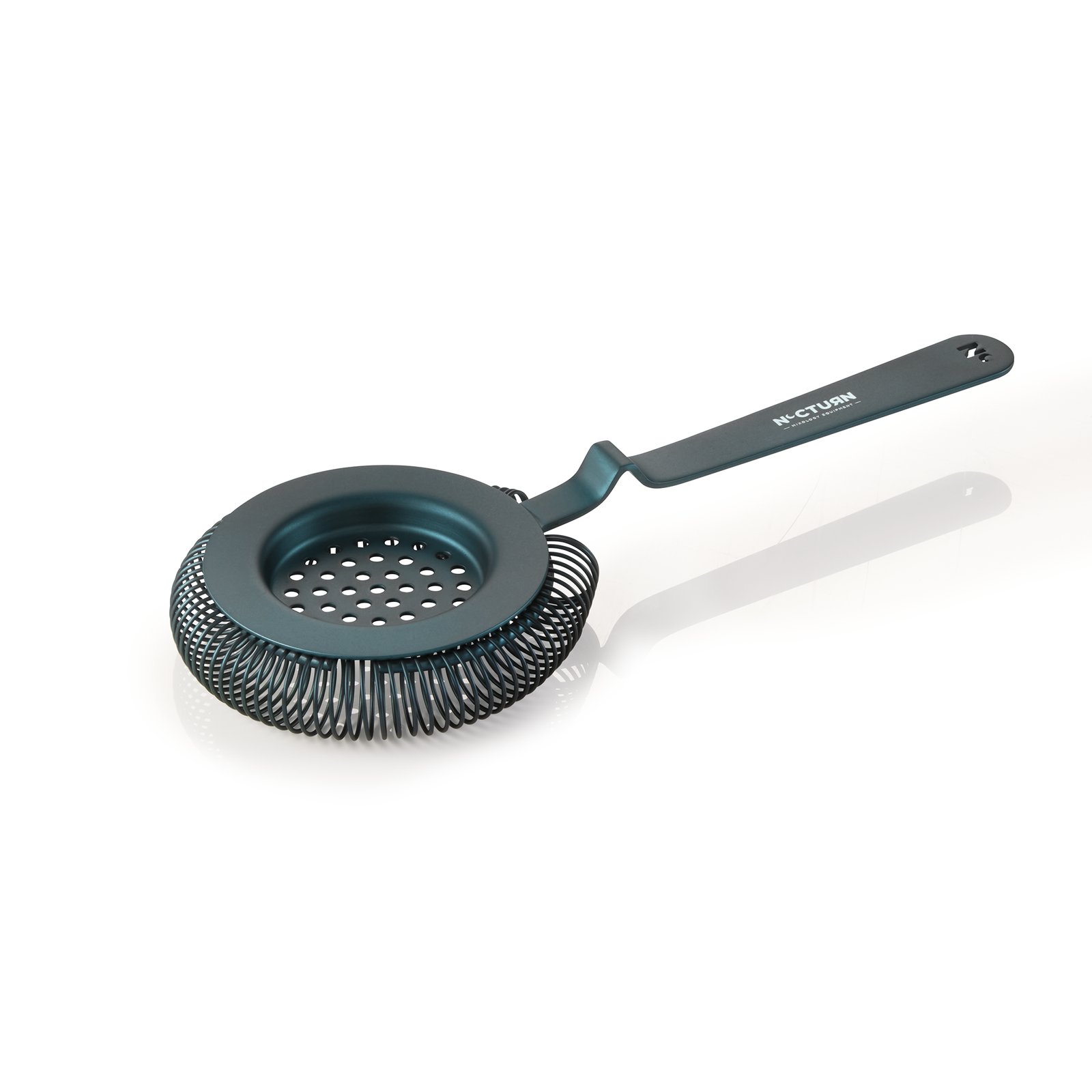 Barsieb NOCTURN mit Feder, Ø 8,5 cm, 20,5 cm, blau matt Barsieb NOCTURN mit Feder, Ø 8,5 cm, 20,5 cm, blau matt