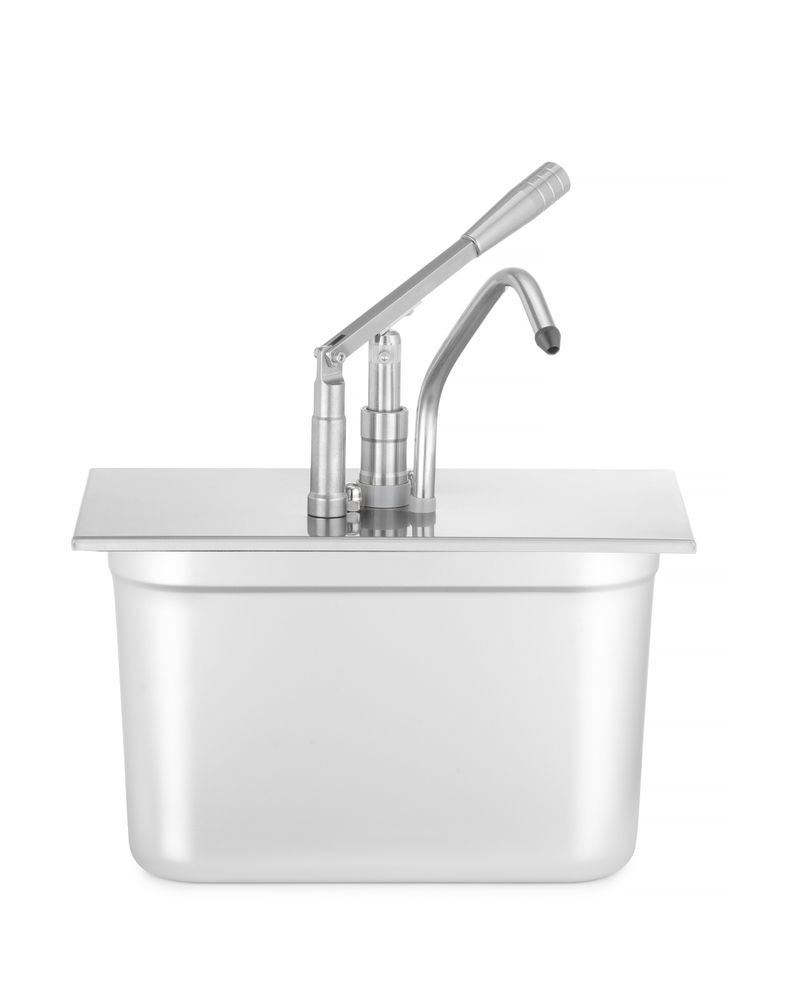 Deckel mit Spender für GN-Behälter, aus rostfreiem Stahl, HENDI, GN 1/3, 330x180mm Deckel mit Spender für GN-Behälter, aus rostfreiem Stahl, HENDI, GN 1/3, 330x180mm