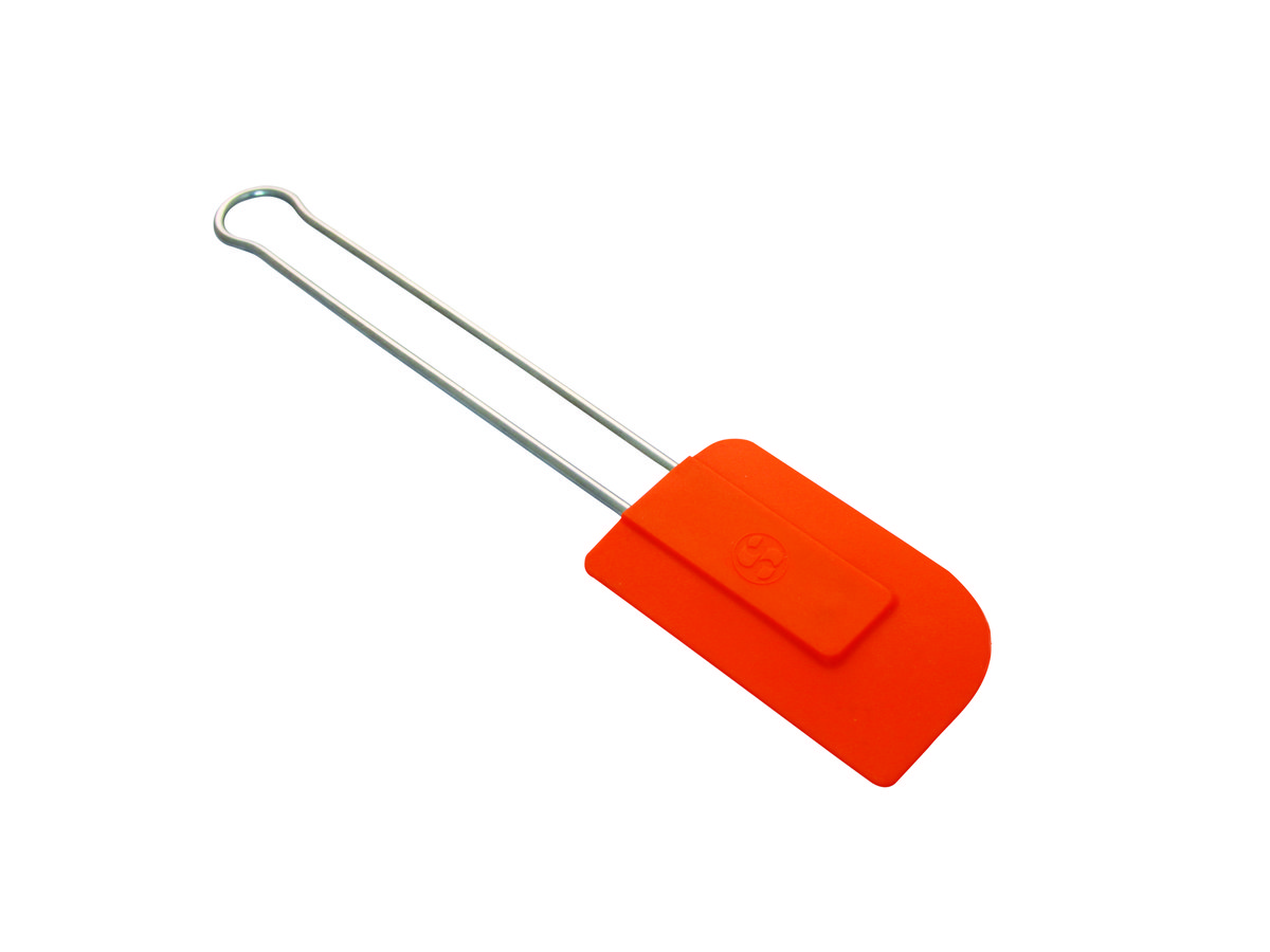 Stielschaber Silikon groß orange