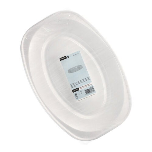 720 Servierplatten, XPS 25 cm x 35 cm weiss laminiert