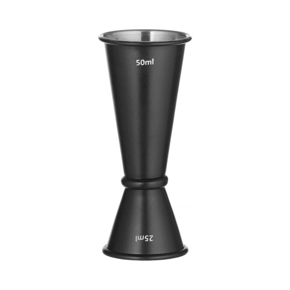 Barmaß 25/50 ml, BarUp, Schwarz, ⌀44x(H)110mm Barmaß 25/50 ml, BarUp, Schwarz, ⌀44x(H)110mm