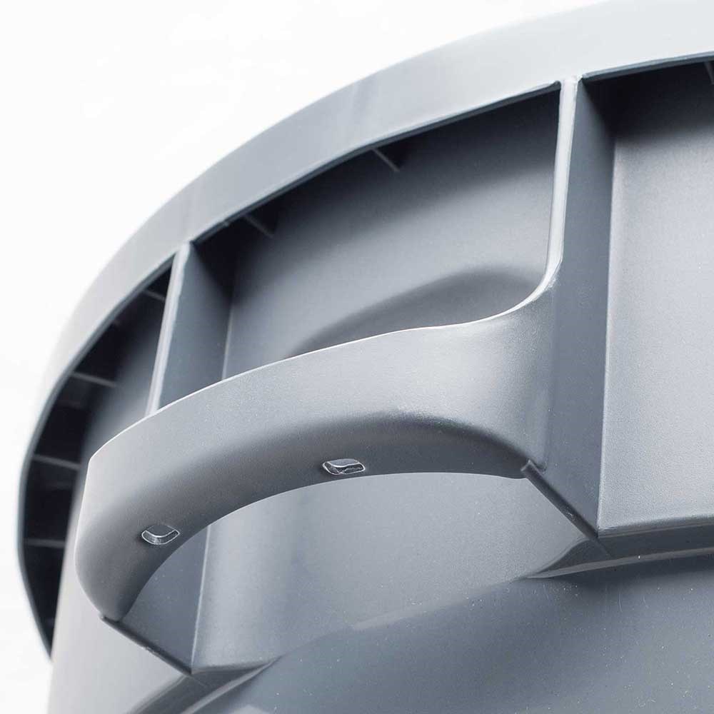 Abfallcontainer rund, grau, 80 Liter Abfallcontainer rund, grau, 80 Liter