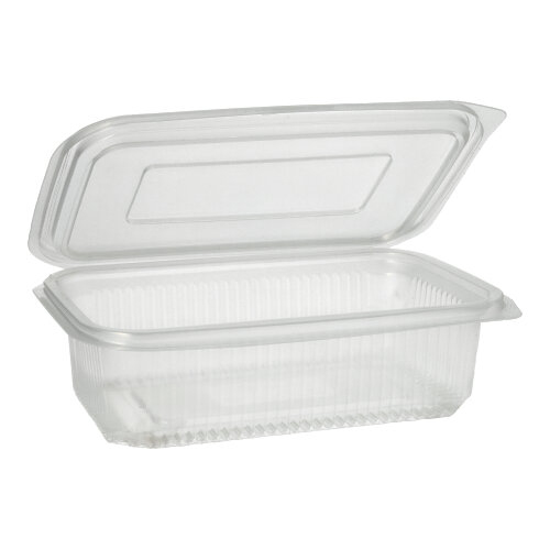 50 Verpackungsbecher mit Klappdeckeln, PP rechteckig 750 ml 5,3 cm x 13 cm x 19 cm transparent 3600 Verpackungsbecher mit Klappdeckeln, PP rechteckig 750 ml 5,3 cm x 13 cm x 19 cm transparent