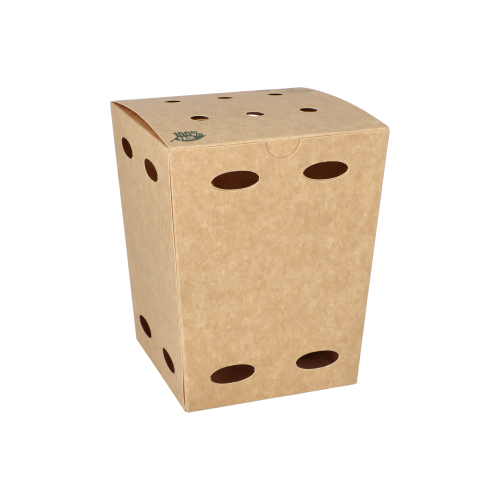 4800 Pommes-Frites-Boxen, Pappe "pure" 15 cm x 10,5 cm x 10,5 cm braun "100% Fair" klein