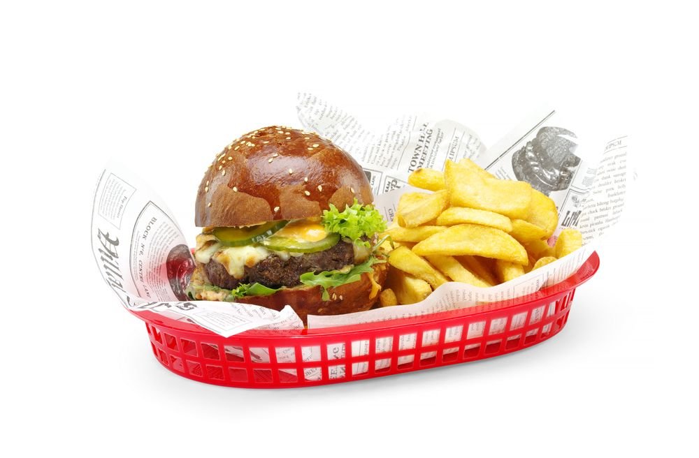 Servierkörbe im Fastfood-Stil, HENDI, Schwarz, 6 Stk., 275x175x(H)38mm