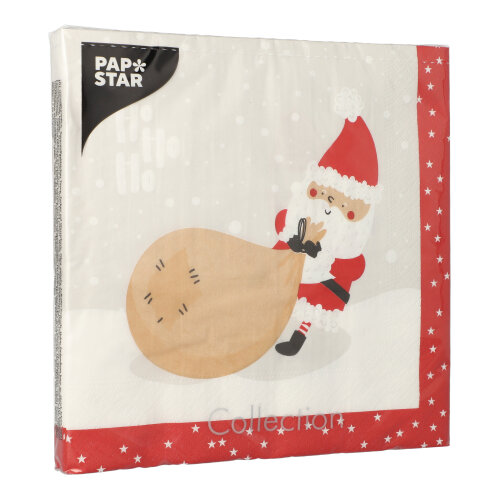 20 Servietten, 3-lagig 1/4-Falz 40 cm x 40 cm "Lutins de Noel" 15000 Servietten, 3-lagig 1/4-Falz 40 cm x 40 cm "Lutins de Noel"