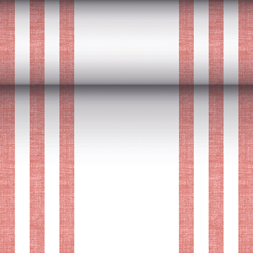 112 Tischläufer, stoffähnlich, PV-Tissue Mix "ROYAL Collection" 24 m x 40 cm bordeaux "Lines"