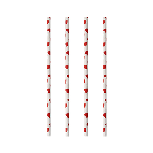 1000 Trinkhalme, Papier Ø 6 mm · 20 cm "Heart" 88000 Trinkhalme, Papier Ø 6 mm · 20 cm "Heart"