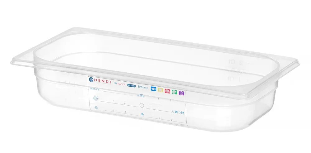 Gastronorm-Behälter 1/3, GN 1/3, 2,5L, Transparent, 325x176x(H)65mm