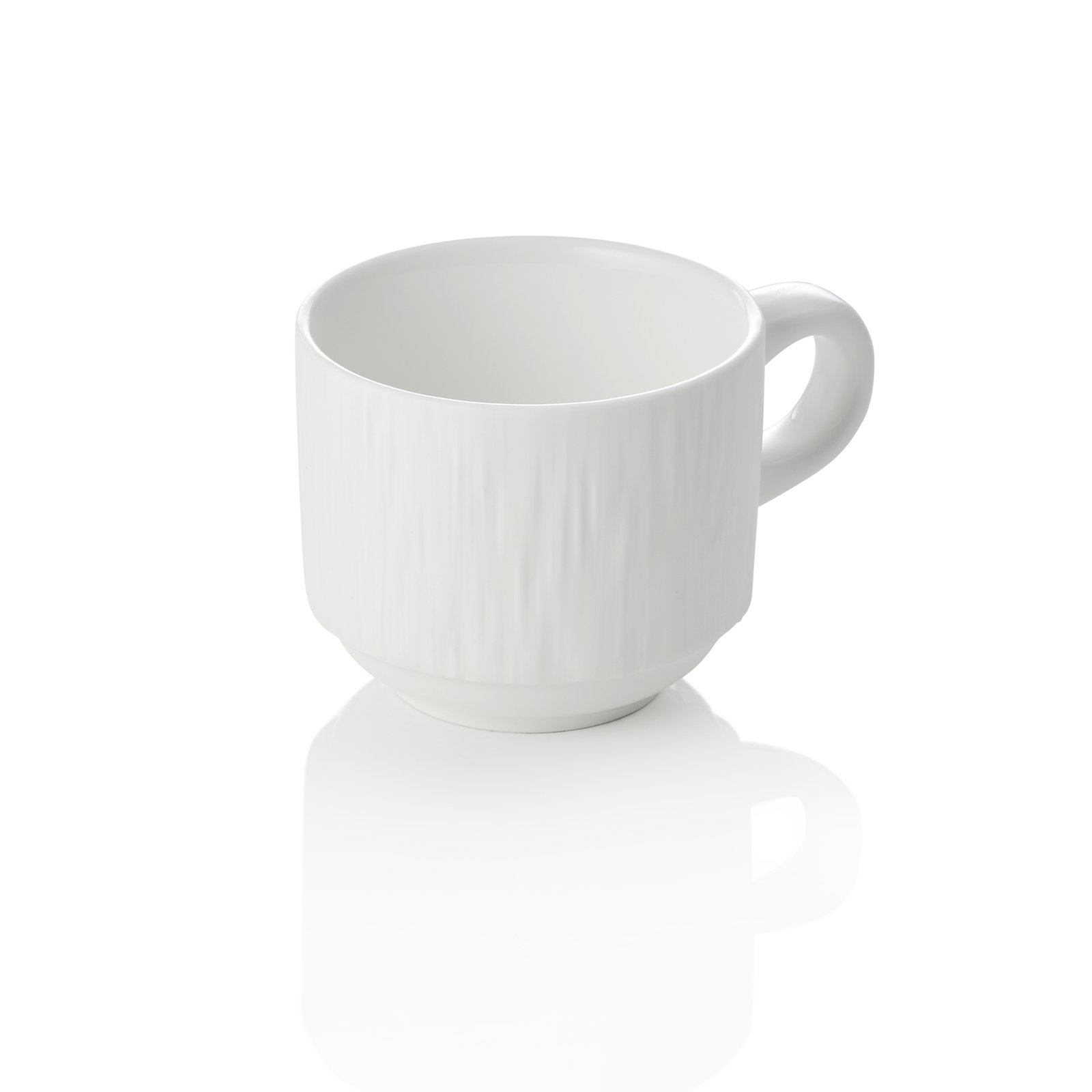 Obertasse mit Untertasse Set MAYA SHIRO, 240 ml, weiß