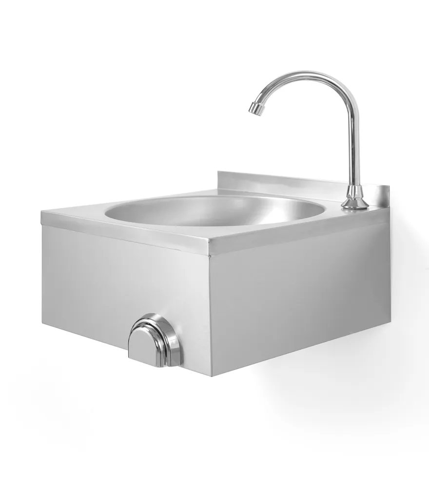 Waschbecken mit Kniebedienung, 400x428x(H)406mm Waschbecken mit Kniebedienung, 400x428x(H)406mm