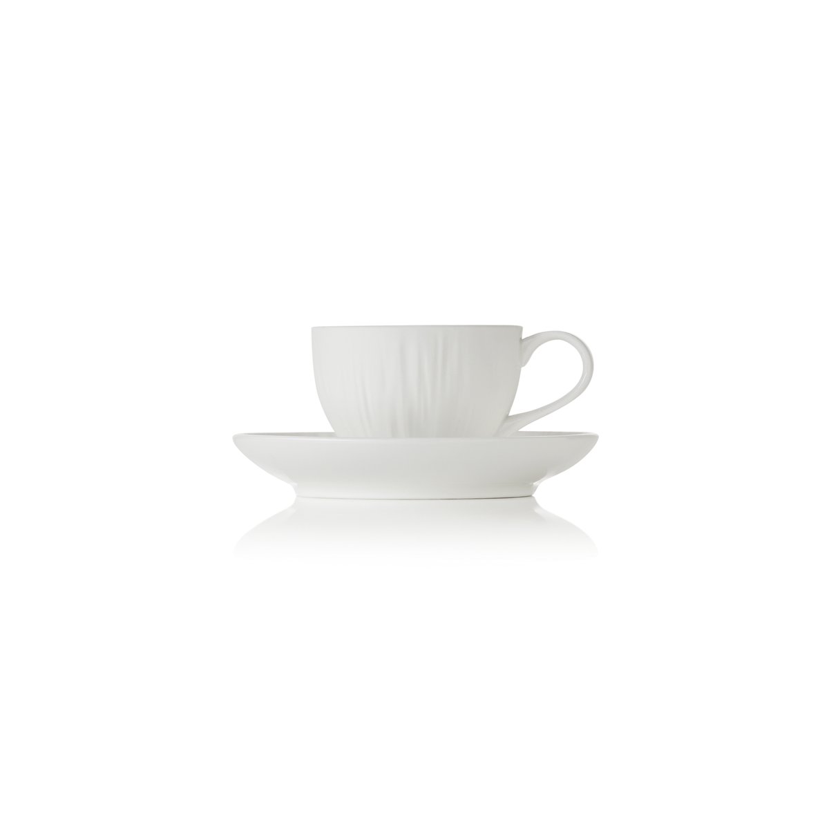 Espresso- und Untertasse Set MAYA SHIRO, 80 ml, weiß