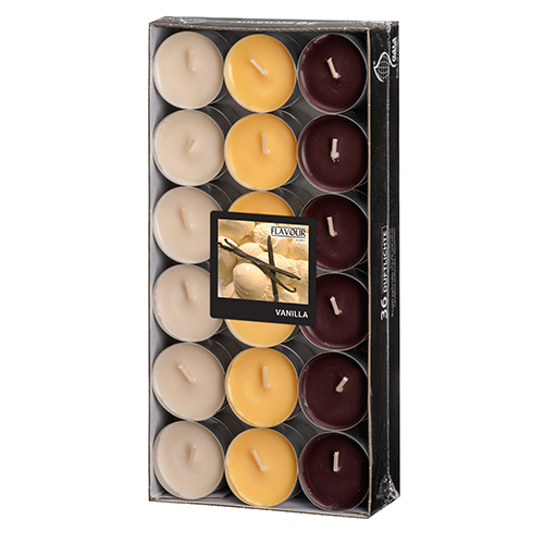 25920 "Flavour by GALA" Duftlichte Ø 38 mm · 17 mm creme - Vanilla "Ton in Ton"