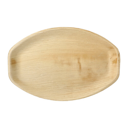 1080 Tabletts, Palmblatt "pure" oval 3 cm x 37 cm x 25 cm natur