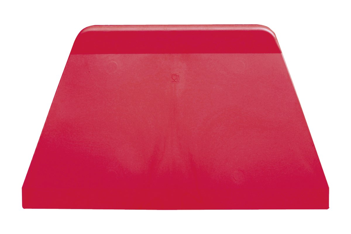 Teigschaber rot, ABS 221 x 130 x 5 mm