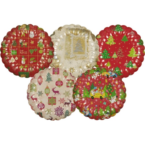 2000 Präsentierschalen-Weihnachten Ø 23 cm "verschiedene Weihnachtsdekore"