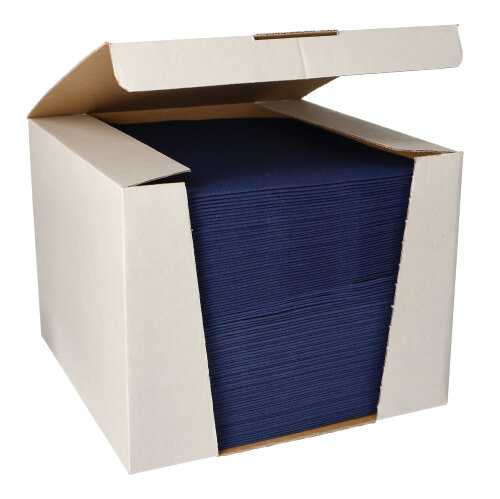 12000 Servietten "ROYAL Collection" 1/4-Falz 40 cm x 40 cm dunkelblau