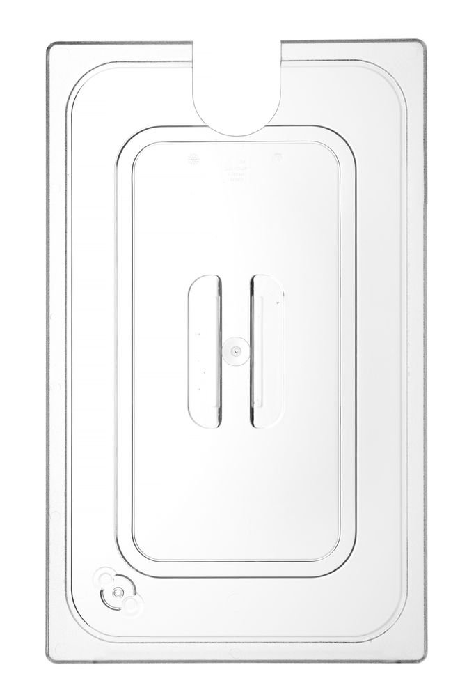 Gastronorm-Deckel mit Sous-Vide-Stick-Aussparung, HENDI, GN 1/1, Transparent, 530x325mm