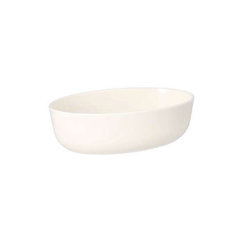 1800 Mehrweg-Schalen oval 450 ml 5 cm x 10,5 cm x 15,5 cm weiss "Cella"