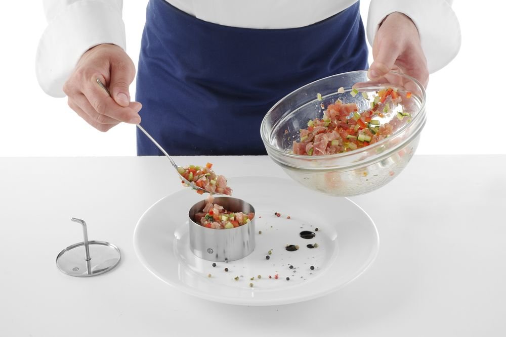 Speisering und Drücker, rund, HENDI, ⌀100x(H)45mm