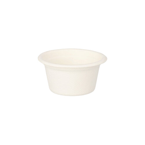 23520 Dressingschalen, Zuckerrohr "pure" 60 ml Ø 6 cm · 3 cm weiss