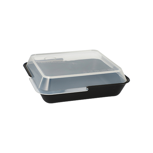 Circulware by Haval Deckel für Mehrweg-Schalen Mix & Match eckig 2,5 cm x 15,6 cm x 11,7 cm transparent Circulware by Haval Mehrweg-Schalen Mix & Match eckig 3 cm x 15,6 cm x 11,7 cm schwarz