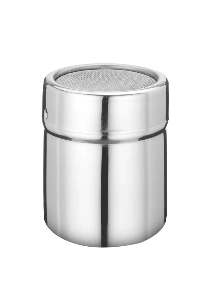 Streudose, Puderzuckerstreuer mit Gazesiebdeckel, ⌀55x(H)75mm Streudose, Puderzuckerstreuer mit Gazesiebdeckel, ⌀55x(H)75mm