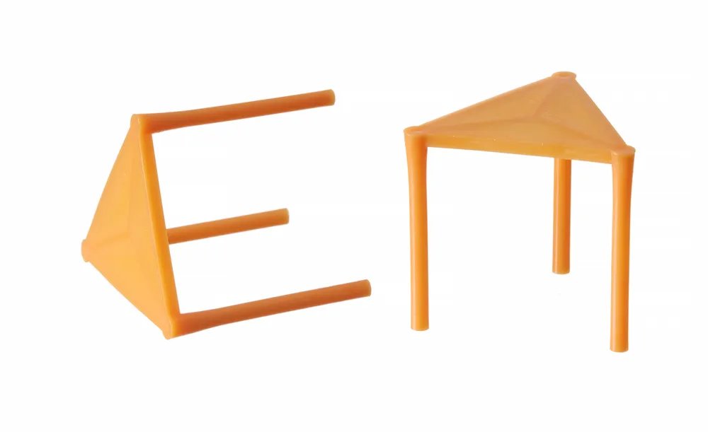 Abstandhalter für Pizzen - 500 Stk., Orange, 500 Stk