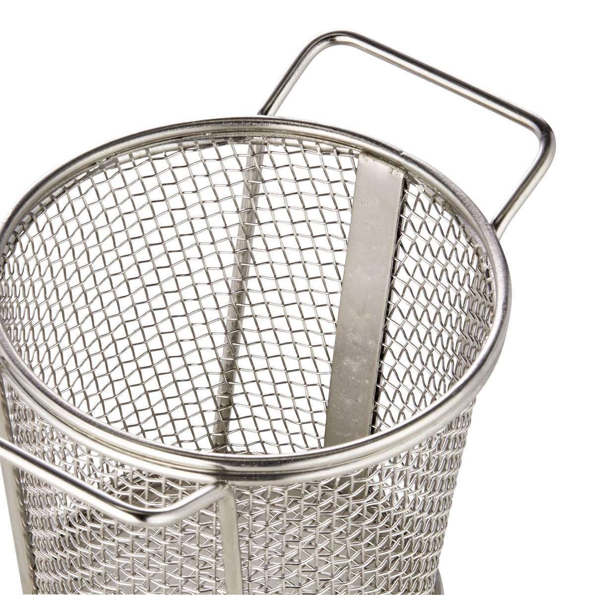 Servier- und Frittierkorb, Ø 9,5 cm, Höhe 8,5 cm, Chromnickelstahl Servier- und Frittierkorb, Ø 9,5 cm, Höhe 8,5 cm, Chromnickelstahl
