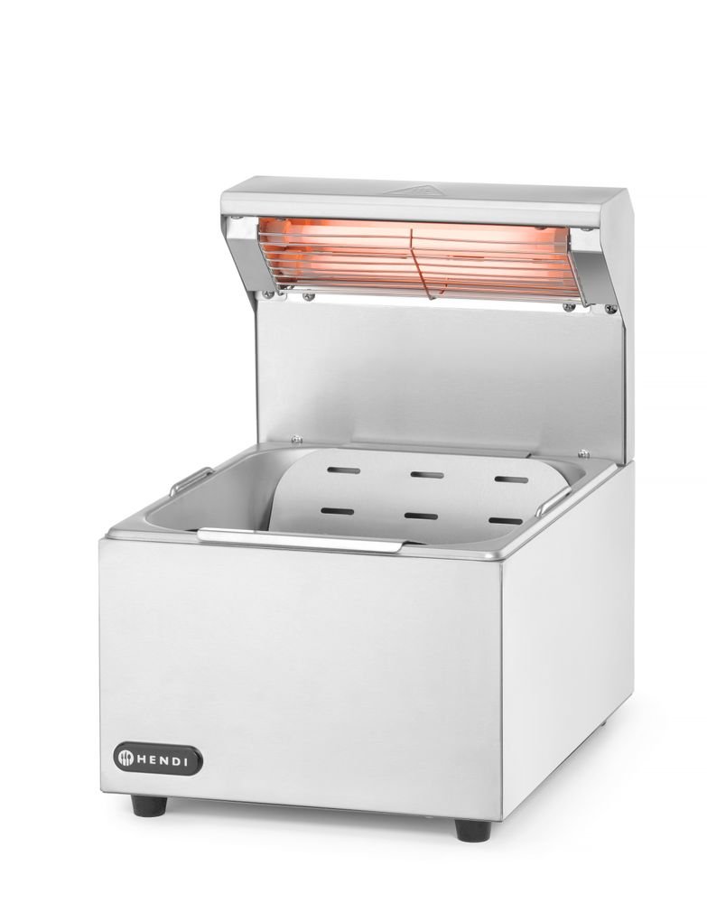 Pommes-frites-Wärmer, GN 1/2, 220-240V/400W, 357x267x(H)376mm