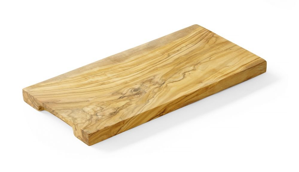 Schneide- und Servierbrett aus Olivenholz, HENDI, 350x150x(H)18mm Schneide- und Servierbrett aus Olivenholz, HENDI, 300x150x(H)18mm