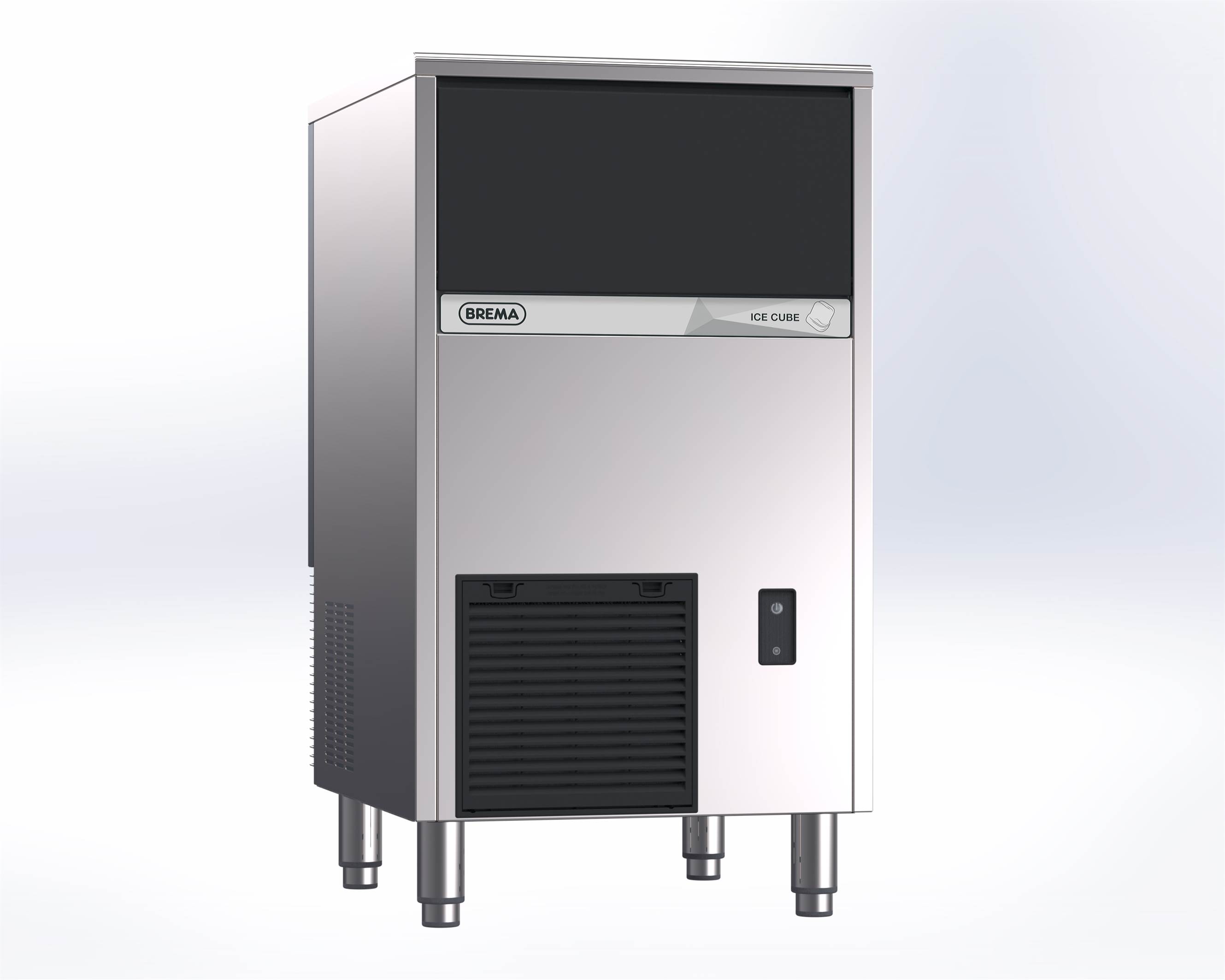 Eiswürfelbereiter wassergekühlt, 48kg/24h, Abmessung 500 x 580 x 910 mm (BxTxH)