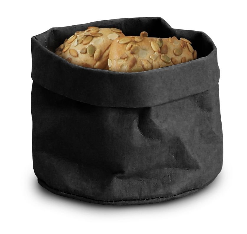 Brottasche aus Papier, HENDI, Schwarz, 170x170x(H)150mm