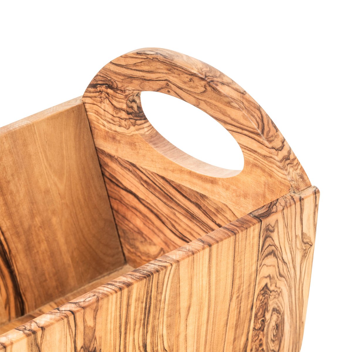 Servierbrett PURE OLIVE, mit Griff, Ø 25 cm, Olivenholz Servierbrett PURE OLIVE, mit Griff, Ø 25 cm, Olivenholz