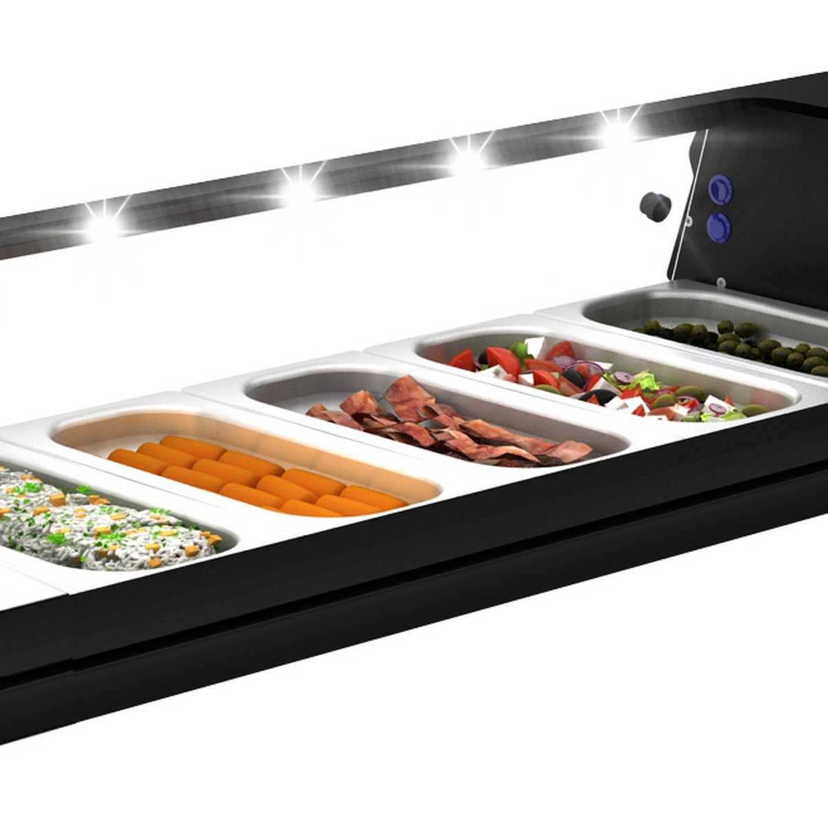 Royal Cooling Tapas 6 Kompressor rechts 6x GN 1/3 x 40 mm Royal Cooling Tapas 6 Kompressor rechts 6x GN 1/3 x 40 mm