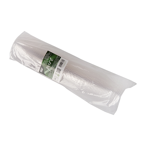 32000 Deckel, PLA "pure" rund Ø 9,5 cm glasklar mit Kreuzschlitz