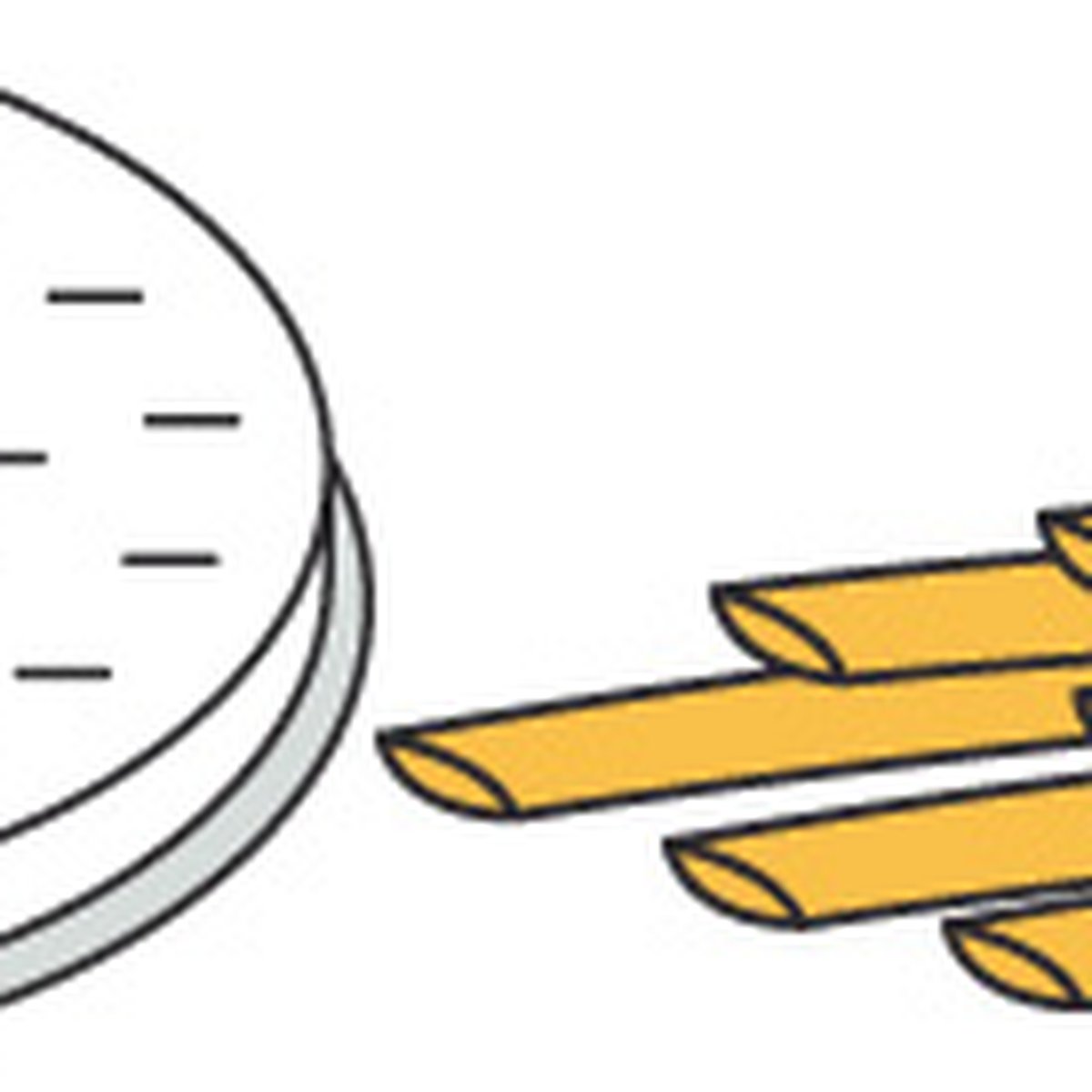 Pasta-Scheibe Ø 57 mm Tagliolini für MPF 2,5 und MPF 4